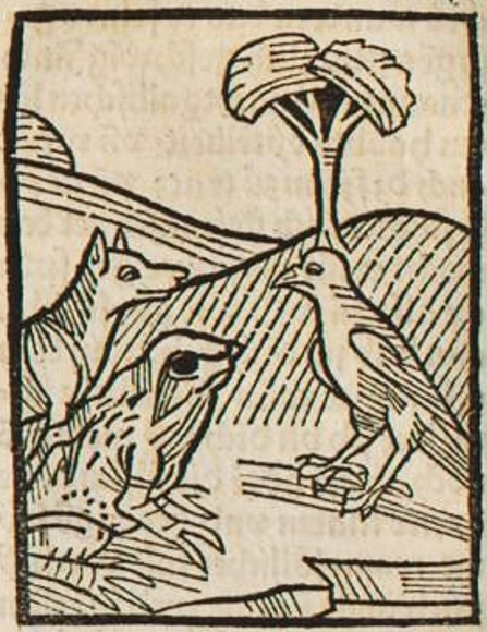 Datei:Rabe und Fuchs I (Druck 1490, 58v).jpg