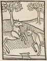 Pferd und Ochse (Druck 1490, 13v)