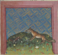Ameise und Fuchs (MS Egerton 1121, 14r)