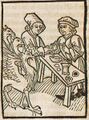Jüngling am Goldberg (Druck 1490, 77v)