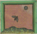 Spinne und Fliege (MS Egerton 1121, 8v)