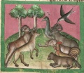 Fuchs und Affe II (Cgm 254, 52v)