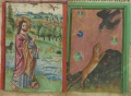Wissbegieriger Fuchs und Rabe (MS Egerton 1121, 2r)