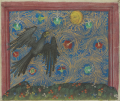 Adler und Sonne (MS Egerton 1121, 3v)