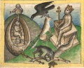 Affe, Rabe, Schiffer und Fuchs (Cgm 254, 27r)
