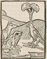 Rabe und Frosch (Druck 1490, 16v)