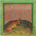 Ochse und Schwein (MS Egerton 1121, 16r)