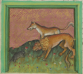 Löwe und Maus (MS Egerton 1121, 26v)