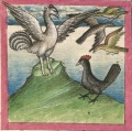 Strauß und Henne (Cgm 254, 25v)
