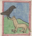 Rabe und Fuchs II (Cgm 9602, 57v)