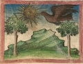 Adler und Sonne (Cgm 254, 2v)
