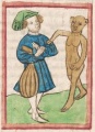 Affe und Schauspieler (Cgm 9602, 71r)