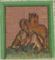 Fuchs und Affe II (MS Egerton 1121, 102r)