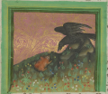 Rabe und Frosch (MS Egerton 1121, 22v)