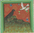 Rabe und Taube I (MS Egerton 1121, 30r)